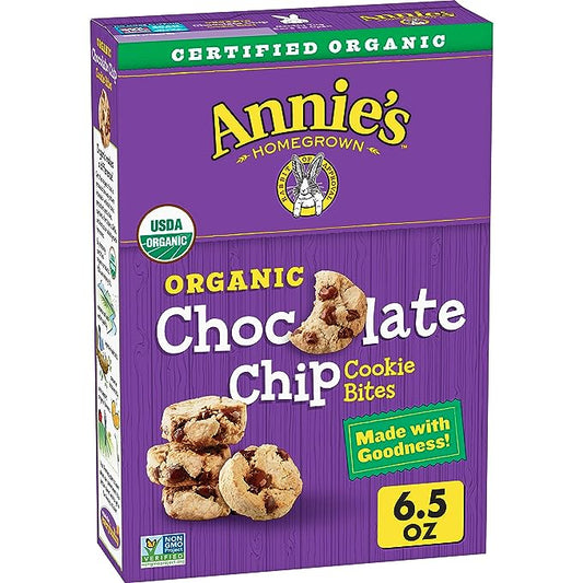 Annie's Organic Chocolate Chip Cookie Bites, 6.5 oz.